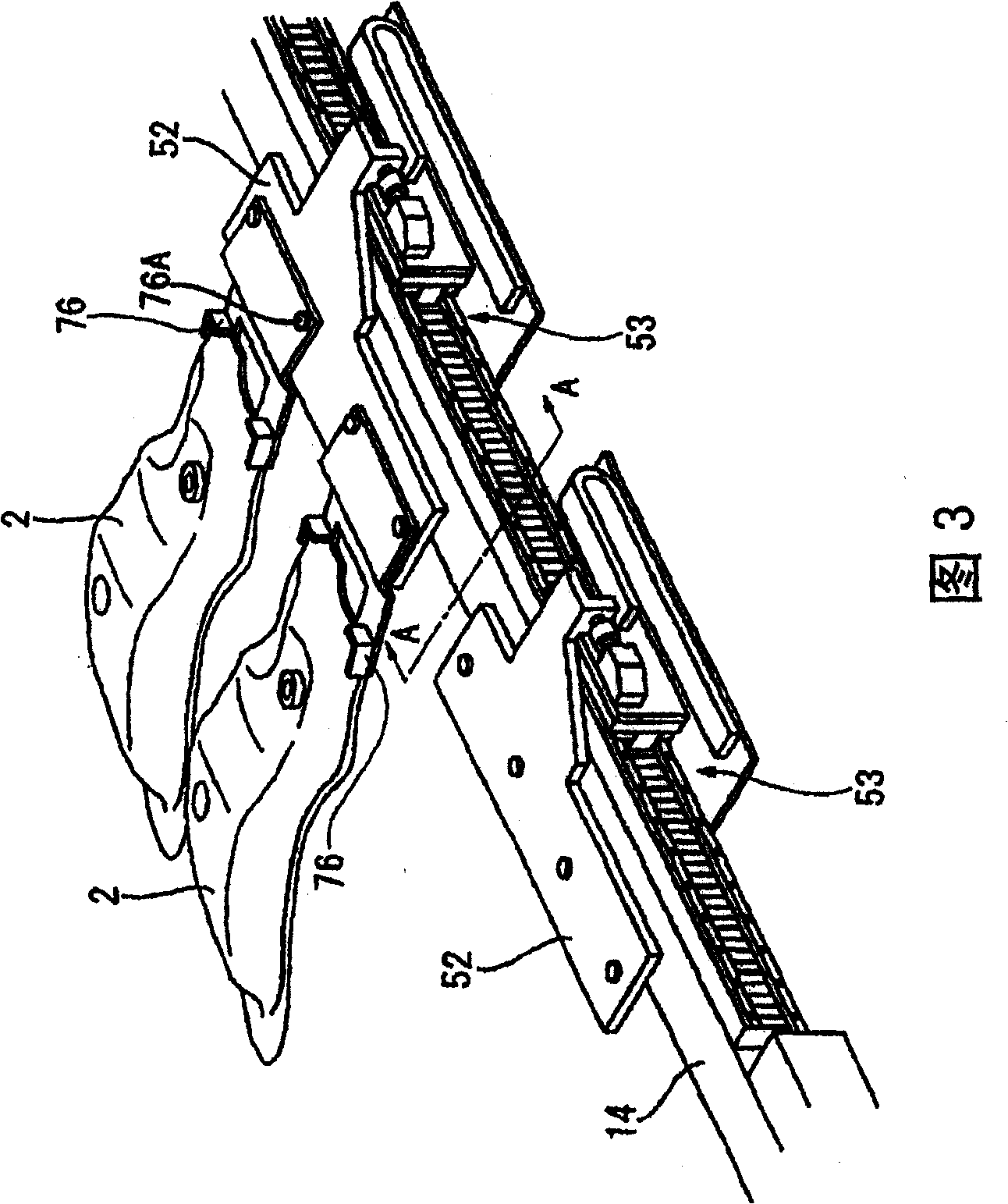 Work carrying device of pressing machine