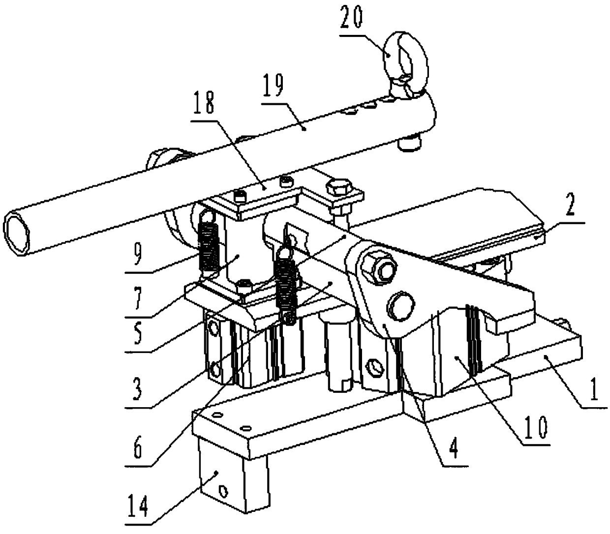 Bearing seat disassembling and assembling device