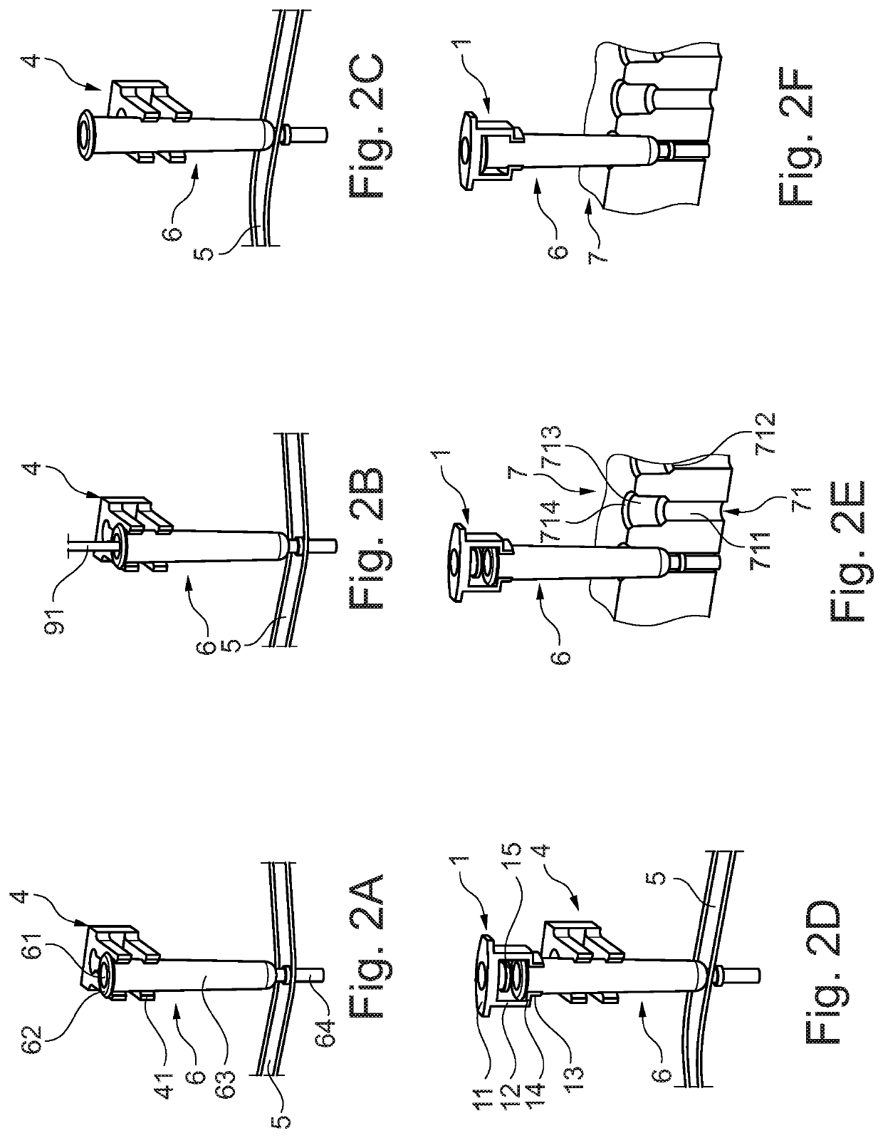 Closing a chamber of a container for a pharmaceutical product