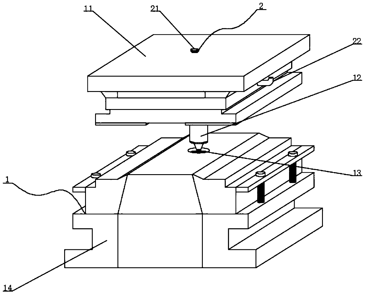 Upper die of hot-forging die with internal cooling function and cooling method thereof