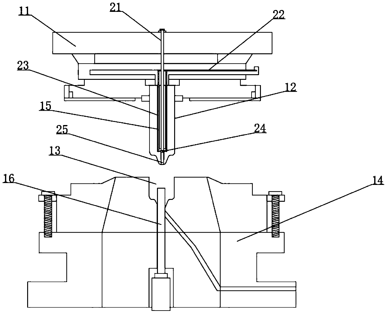 Upper die of hot-forging die with internal cooling function and cooling method thereof