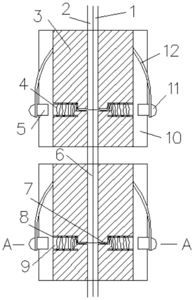 Ground cross-hole resistivity CT detection cable universal for dry and wet holes