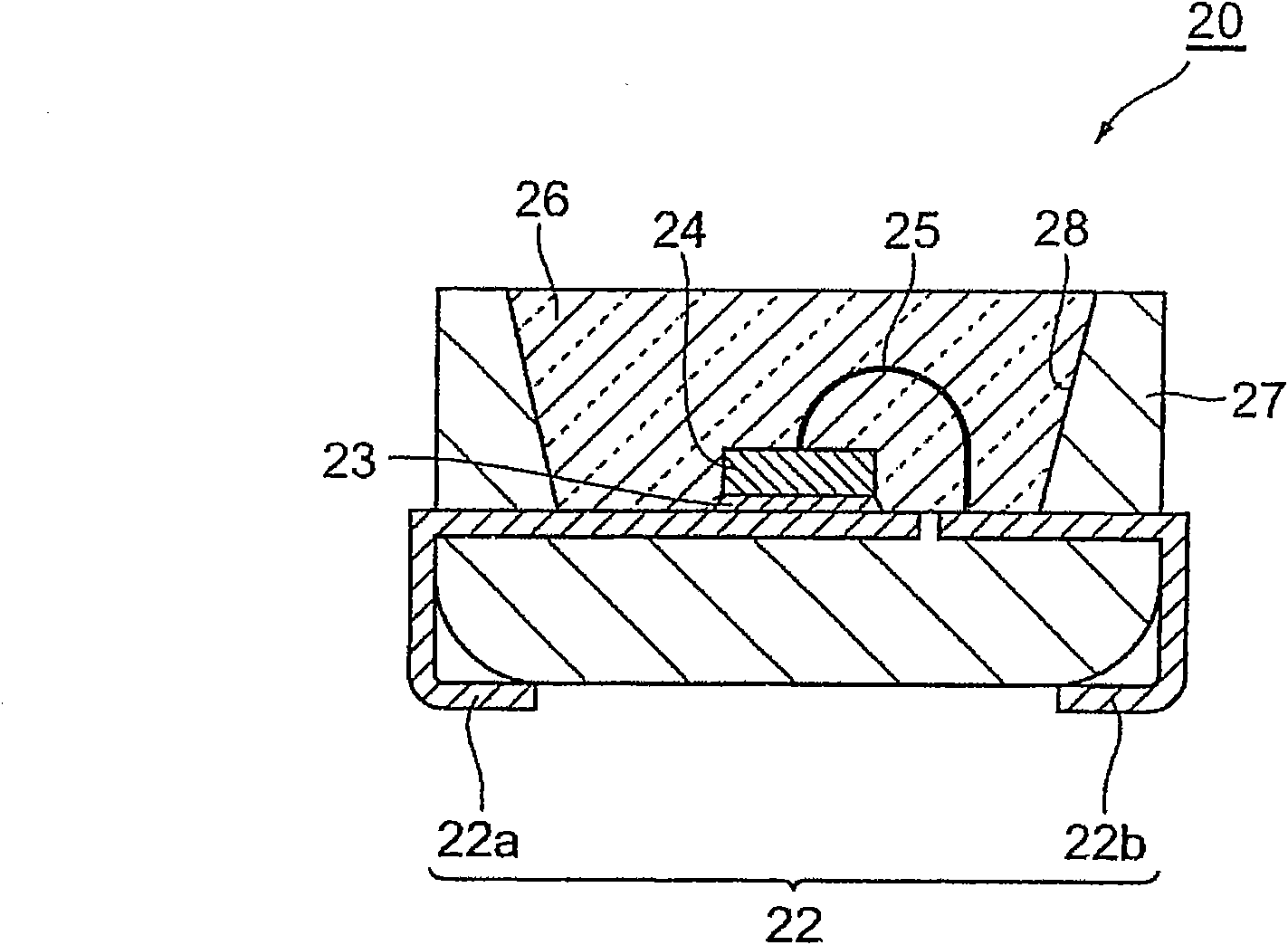 Curable resin composition, led package, and method for production of the led package, and optical semiconductor