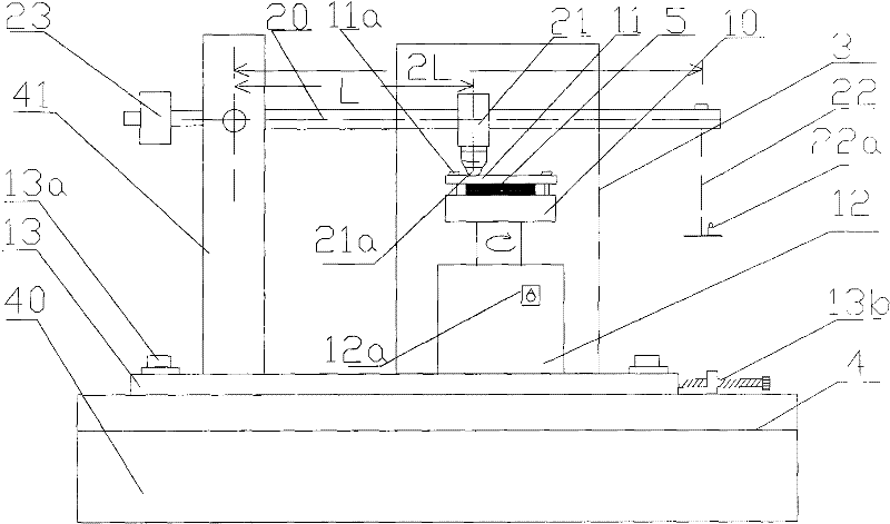 Instrument for testing friction and wear performance of coating