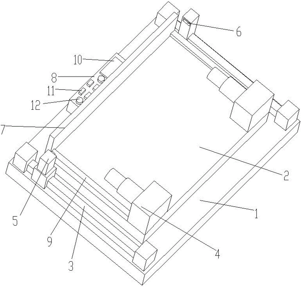 Automobile part hole position checking fixture