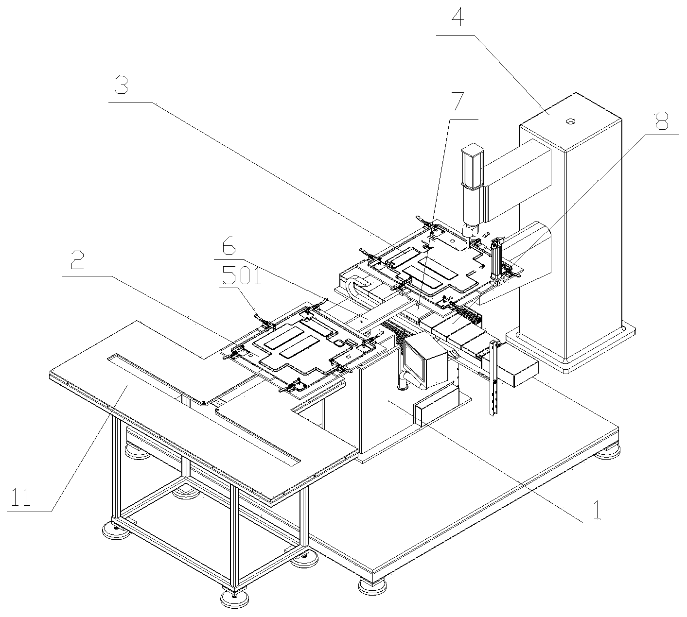 Automatic contact welding machine