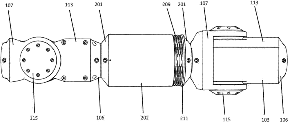 Spatial manipulator structure capable of stably grabbing