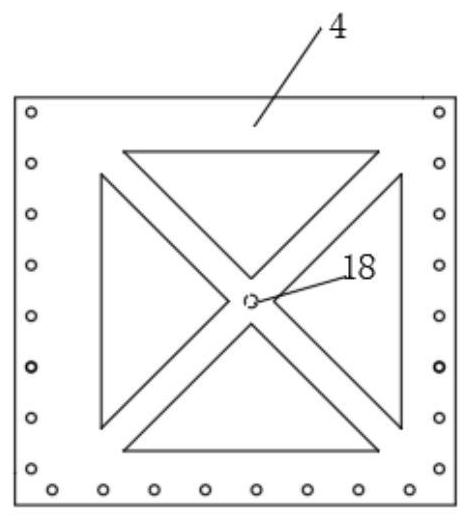 Visual splitting grouting test device and method for cracked rock mass loaded in two directions