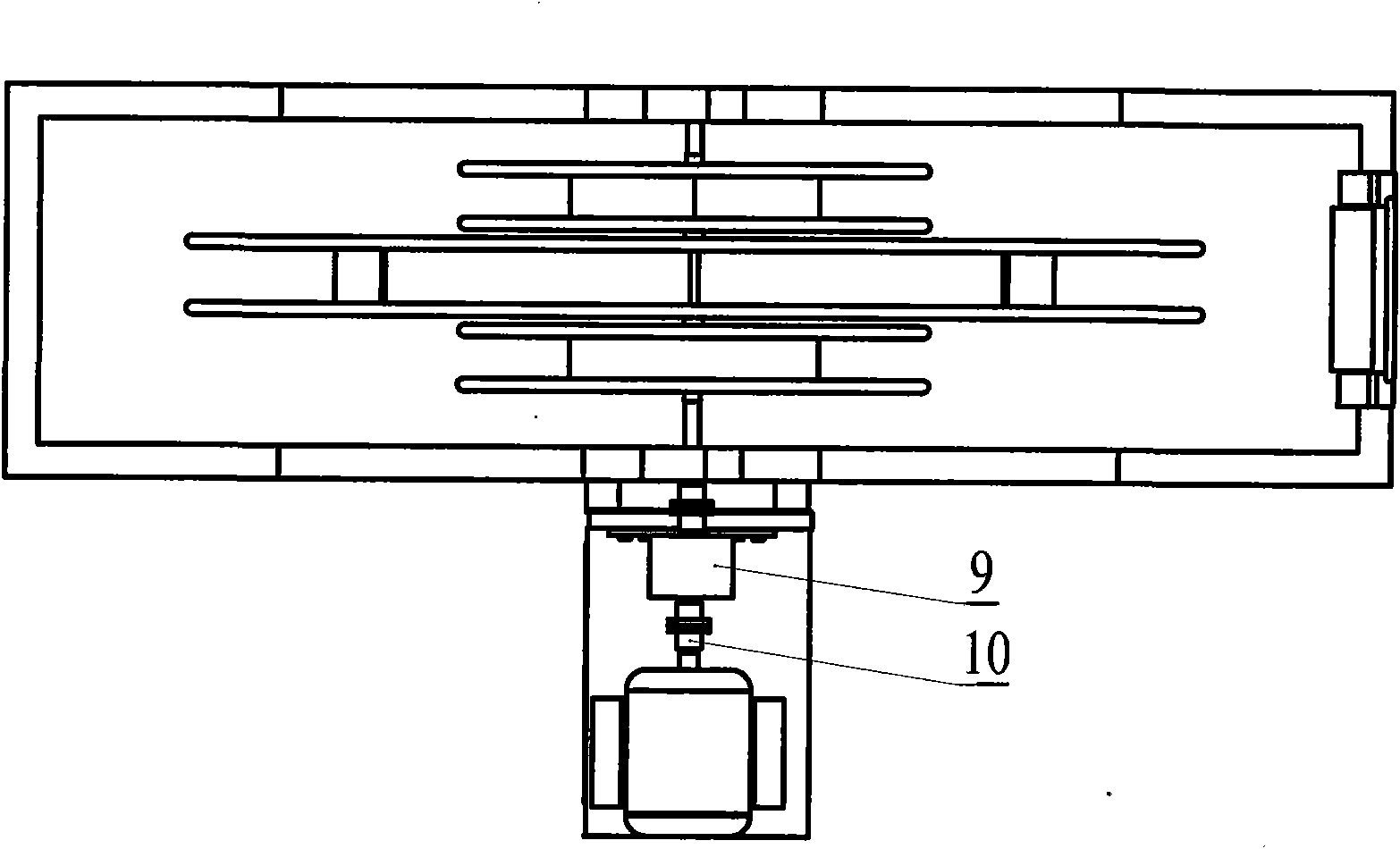 Hose and cable winding system of mobile tank cleaning robot