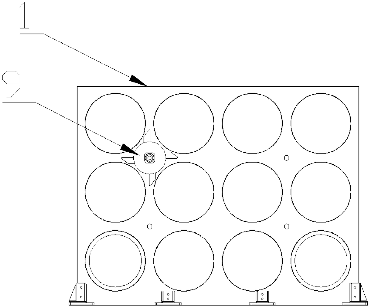 Composite material projectile body storage box