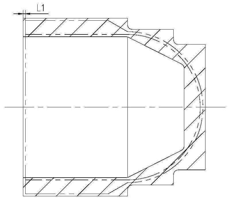 Forming and processing method of titanium alloy high-pressure seamless gas cylinder for ships