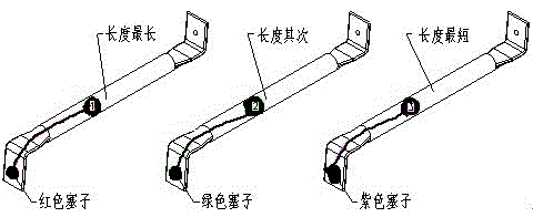 Mistake proofing device for filter triangular support packaging