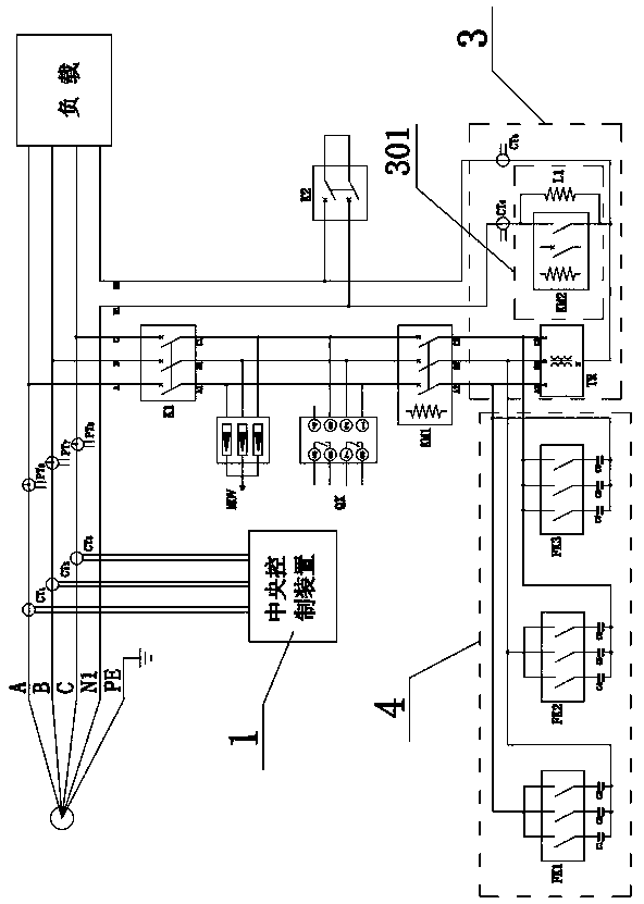 Intelligent electrical load unbalance compensation device