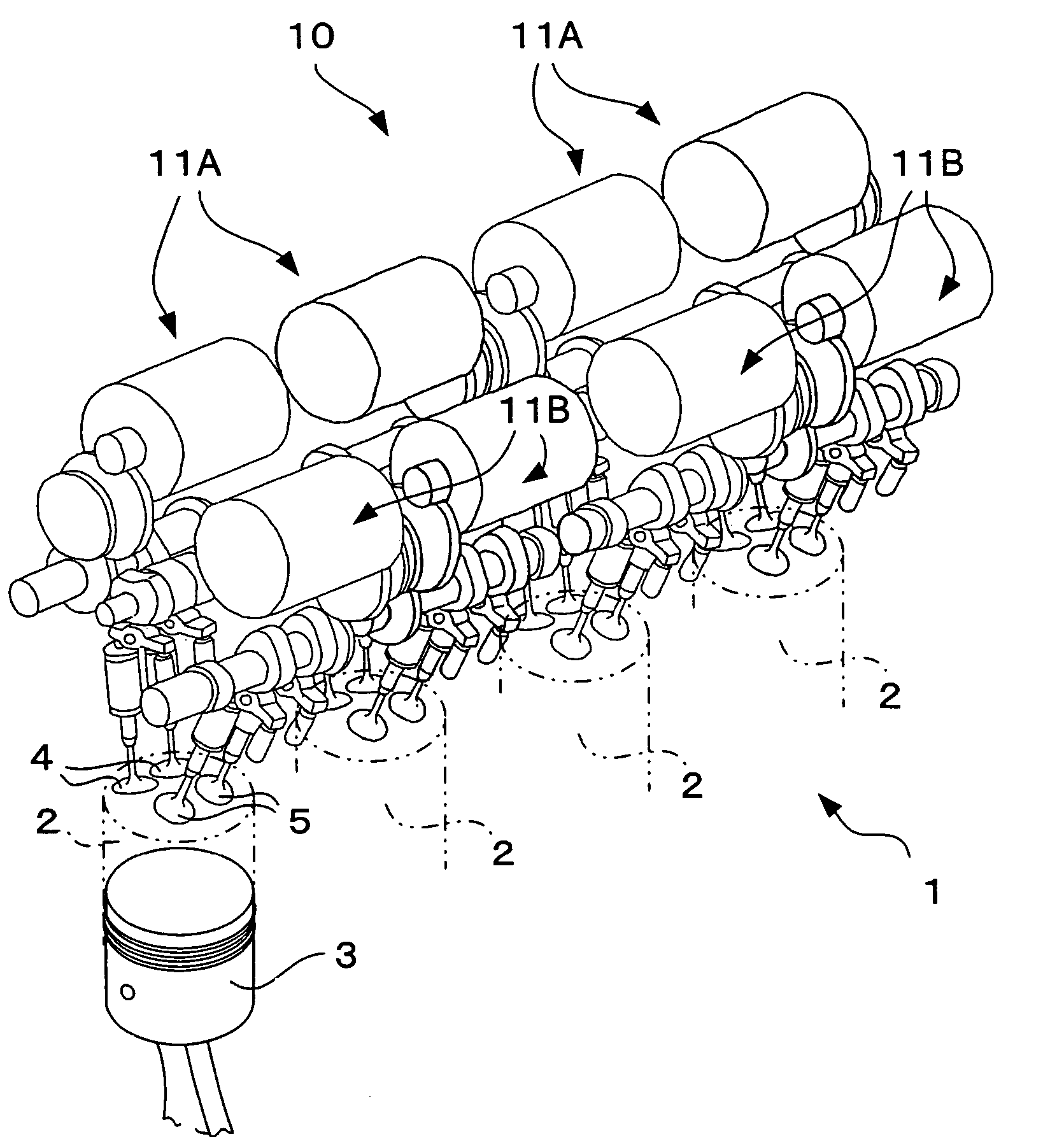 Valve-driving system of internal combustion engine and valve-driving apparatus