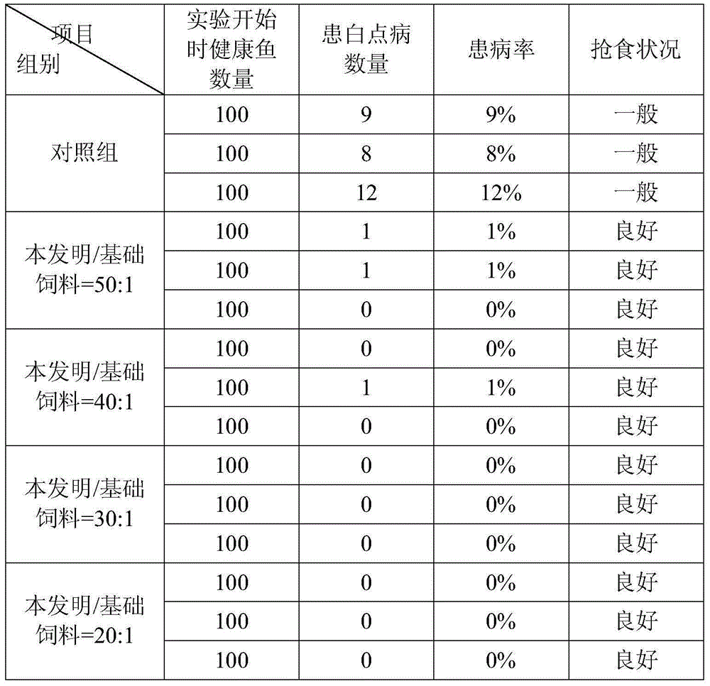 Chinese herbal medicine feed additive for preventing ichthyophthiriasis of dragonfish and preparation method of Chinese herbal medicine feed additive