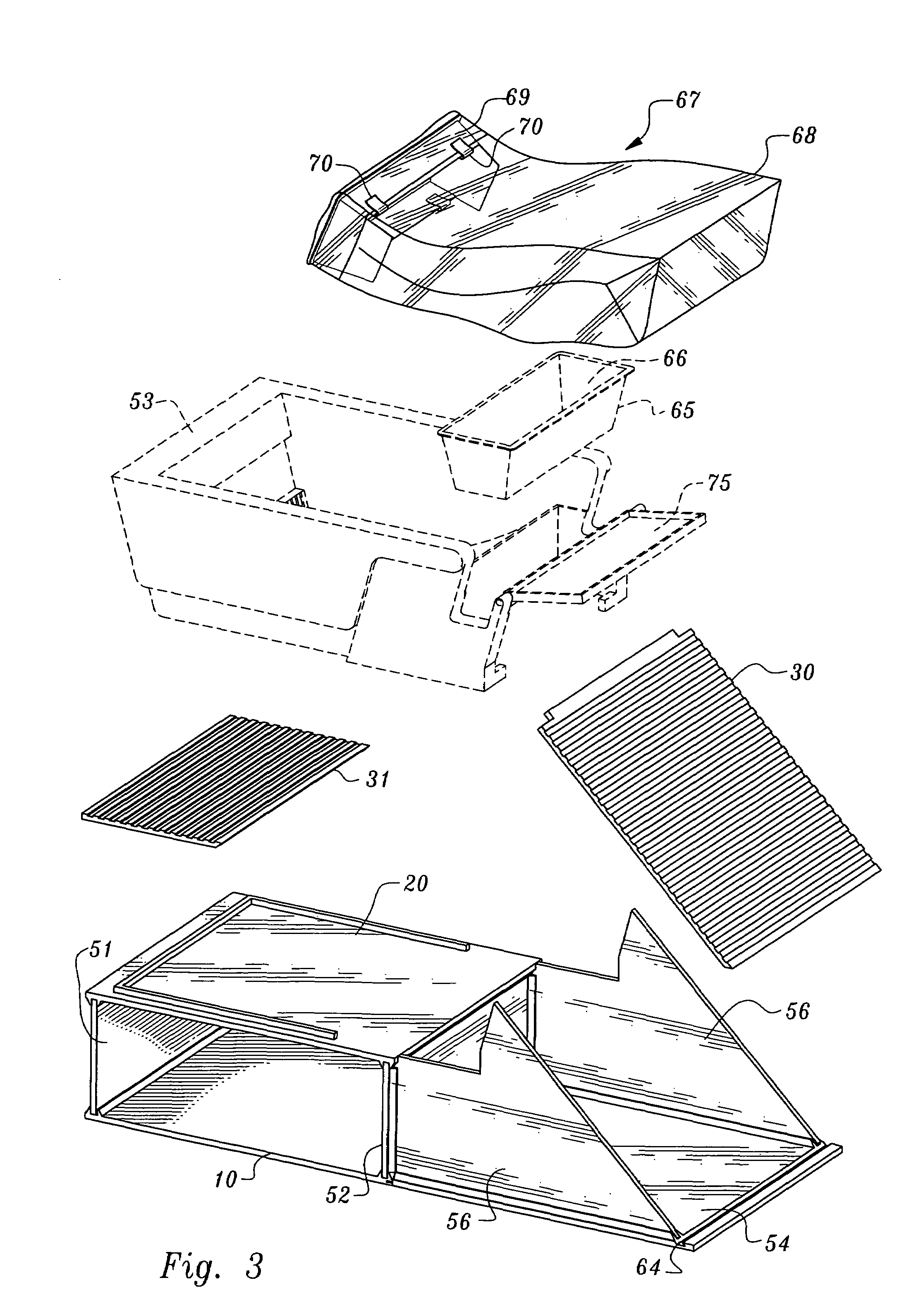 Apparatus and method for increasing capacity of automated litter box