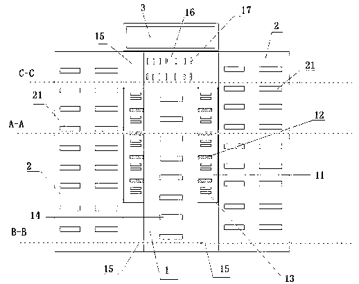 Fecal leakage plate of sow farrowing crate