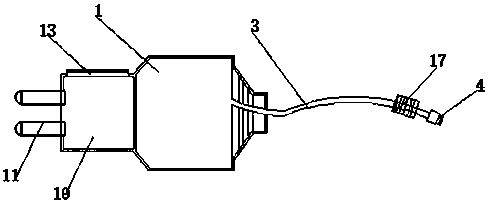 Charger with take-up function