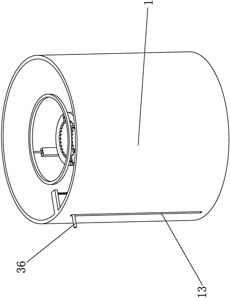 Mop wringing device