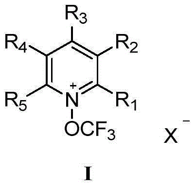 N- trifluoromethoxy pyridine salt compound and preparation method and use thereof