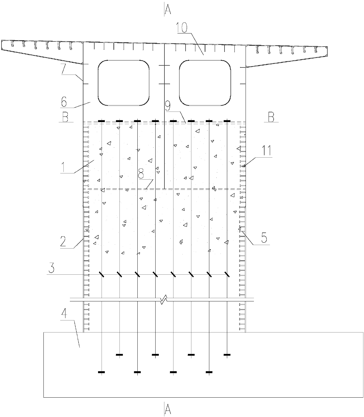 A Construction Method for Consolidating Steel Box Girder and Concrete Pier of Swivel Rigid Frame Bridge