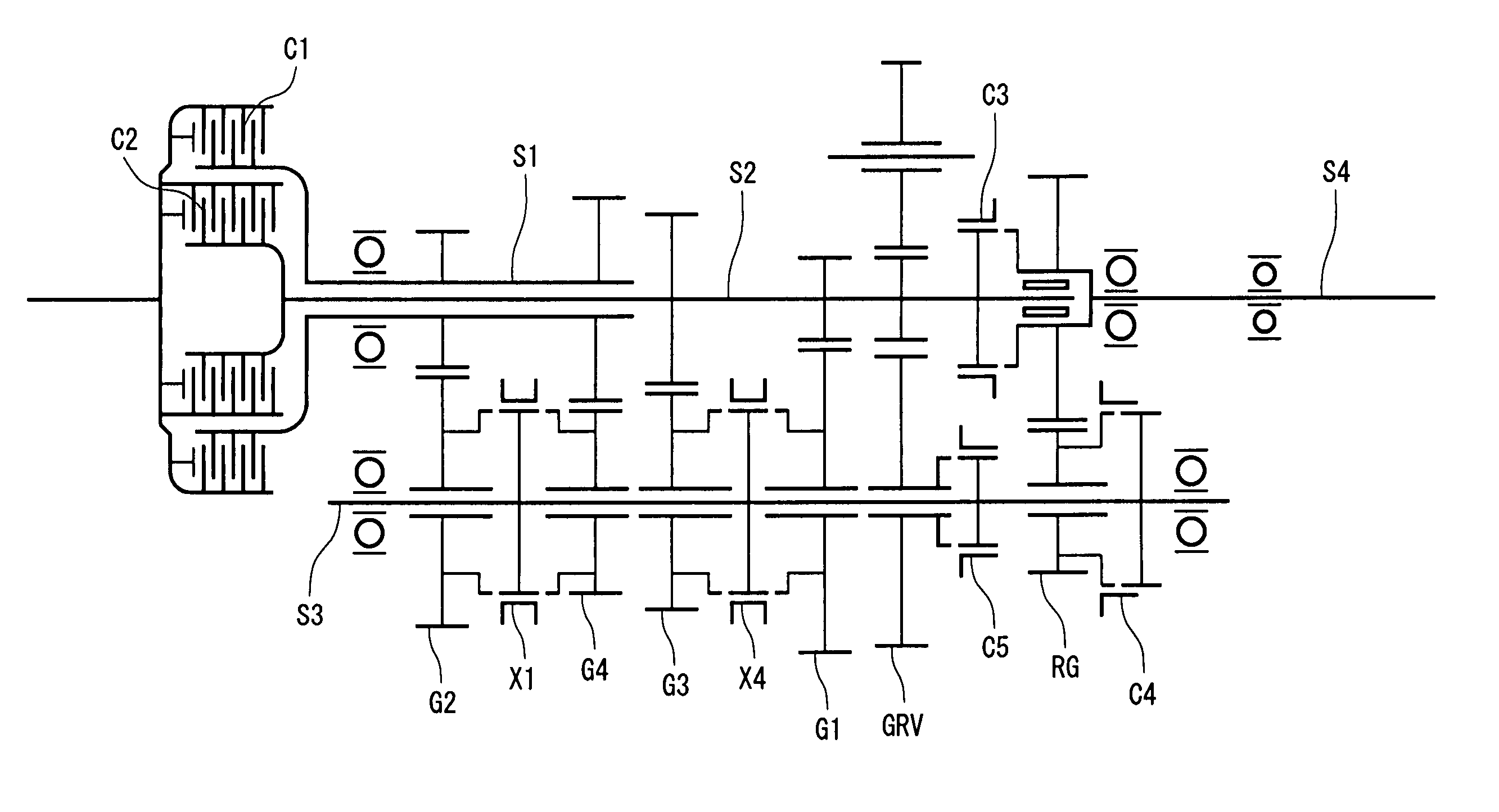 Output shaft reduction-type dual clutch transmission