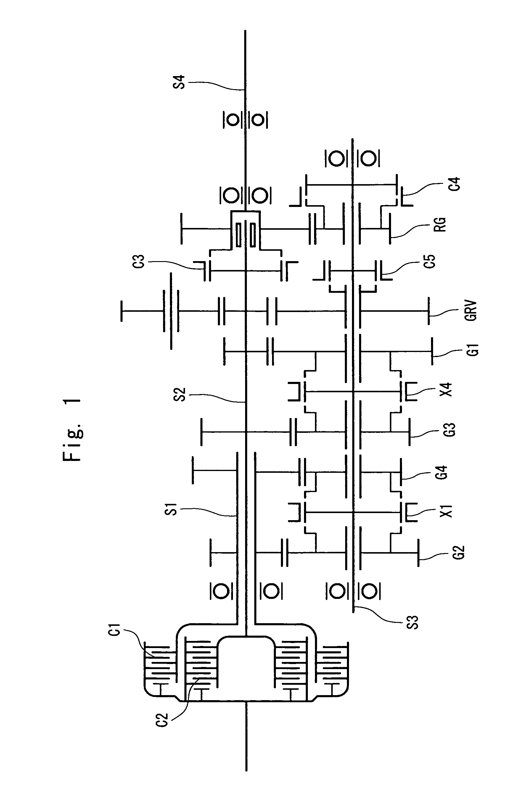 Output shaft reduction-type dual clutch transmission