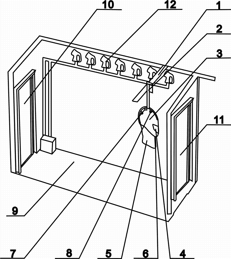 Protective device of ultrasonic atomization and sterilization channel for epidemic prevention