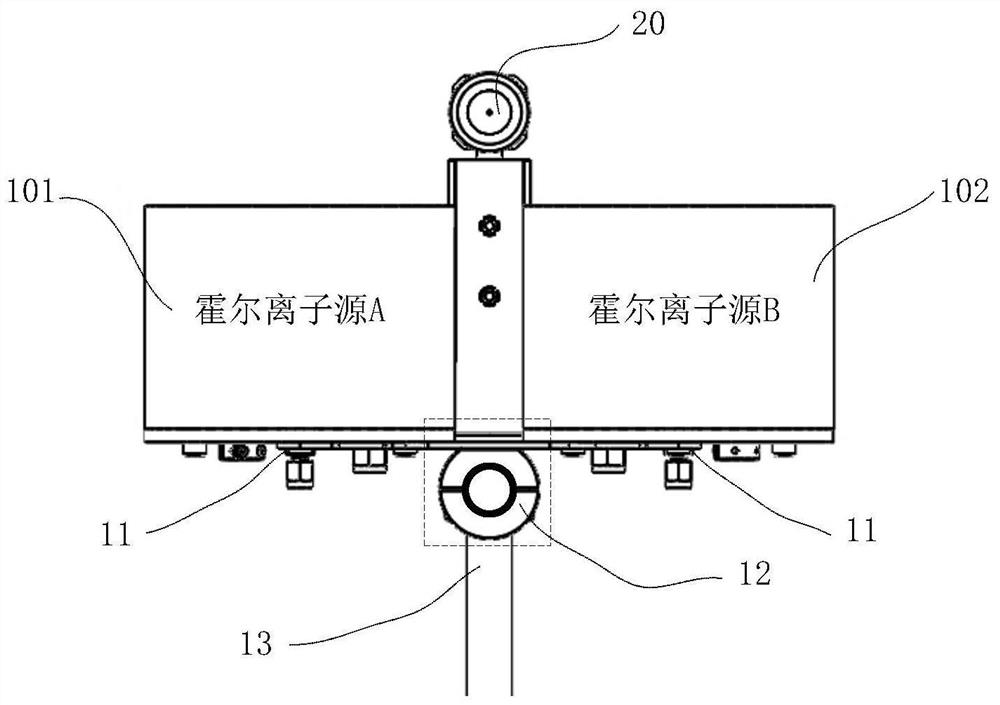 Ion source mounting structure and ion source device