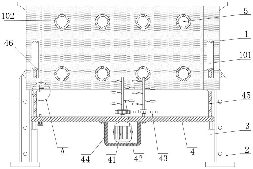 Breeding equipment and method for improving disease resistance of grass carps