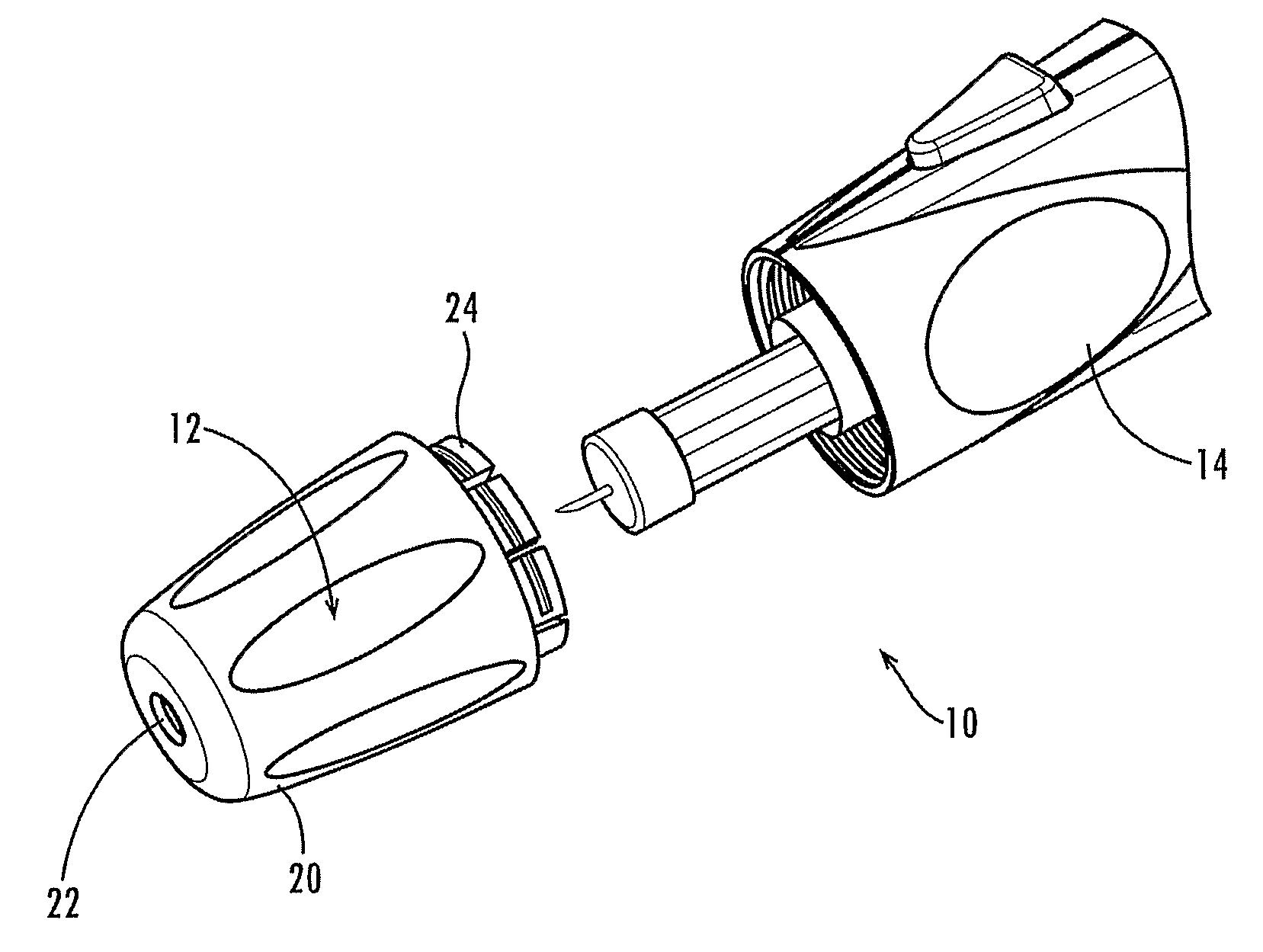 Lancing Device with Releasable Threaded Enclosure