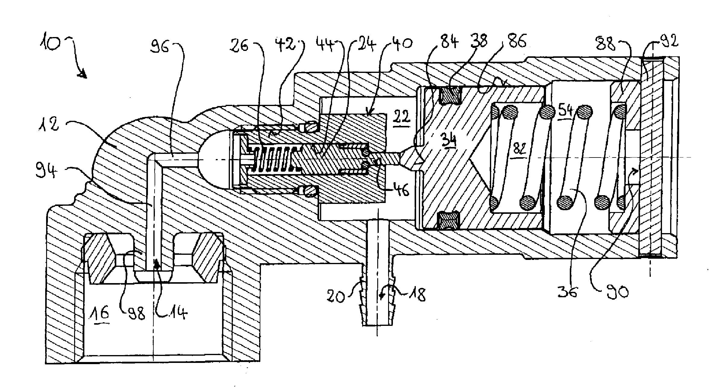 Pressure reducer for a device for enriching a liquid with carbon dioxide