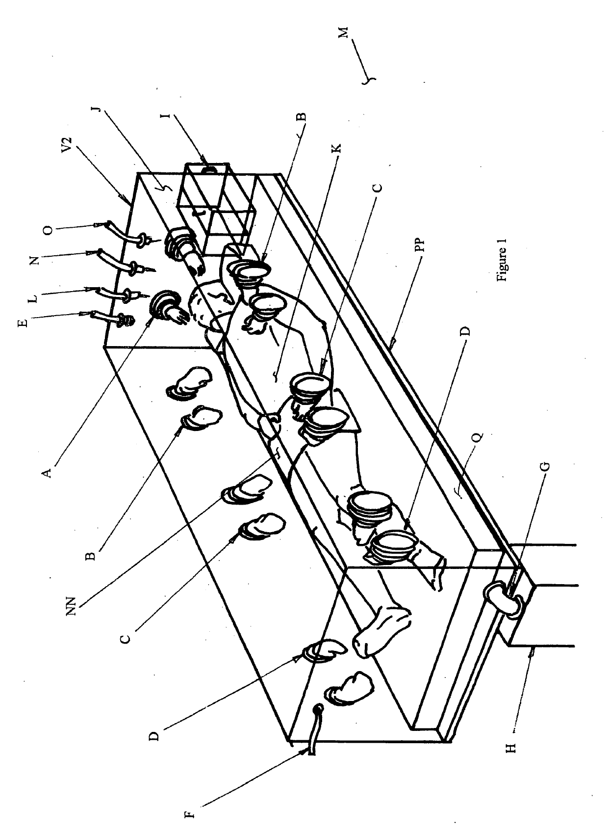 Method and device for containing deadly germs of a patient during treatment