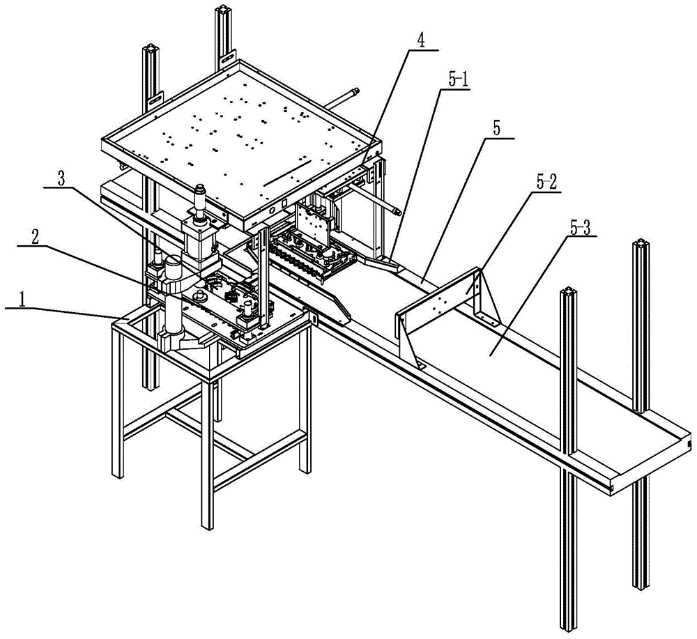 Automatic crimping device and press-fitting method for fusion-matching integrated tray of optical fiber distribution frame