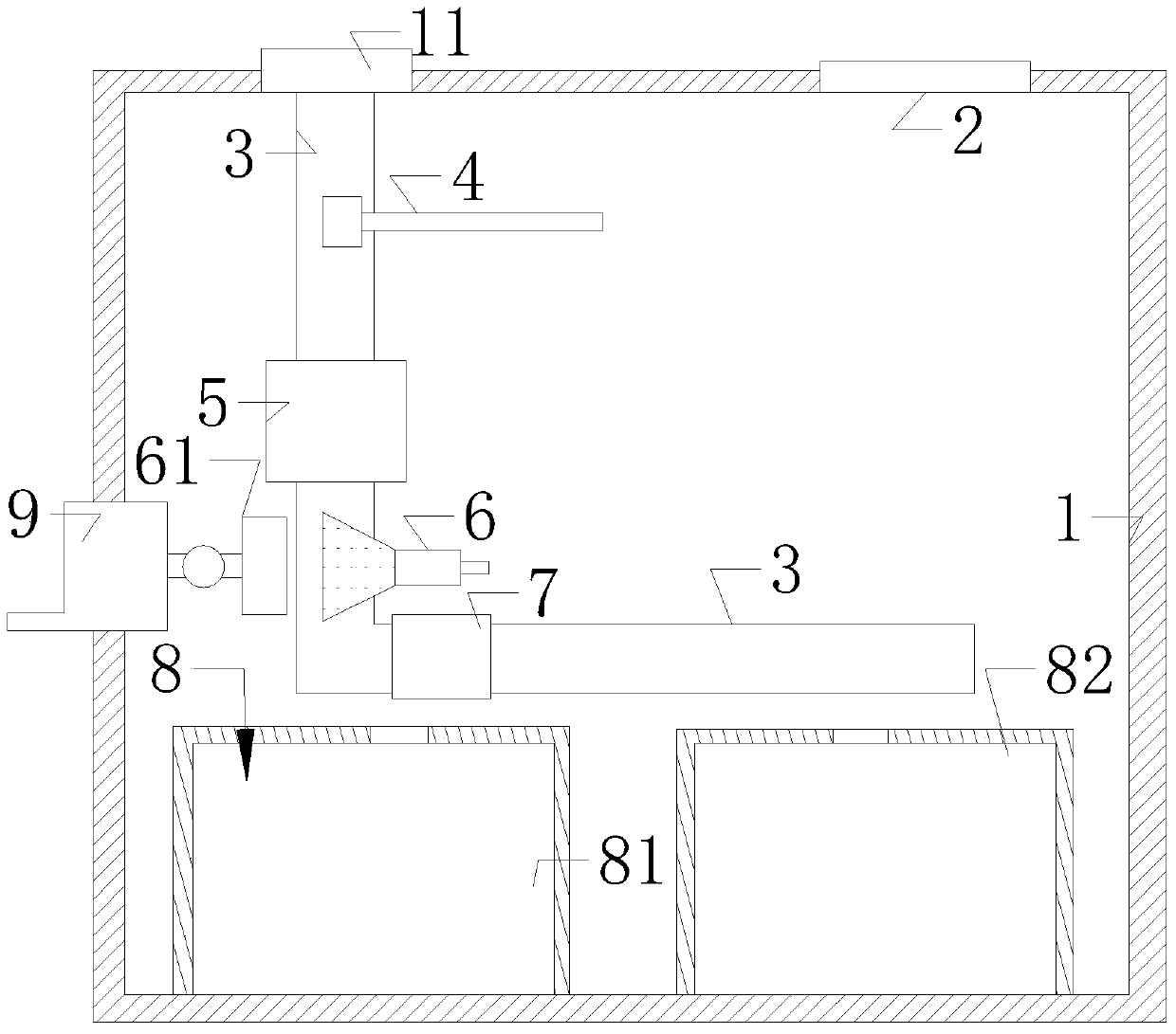 Self-service animal harmless intelligent receiving system