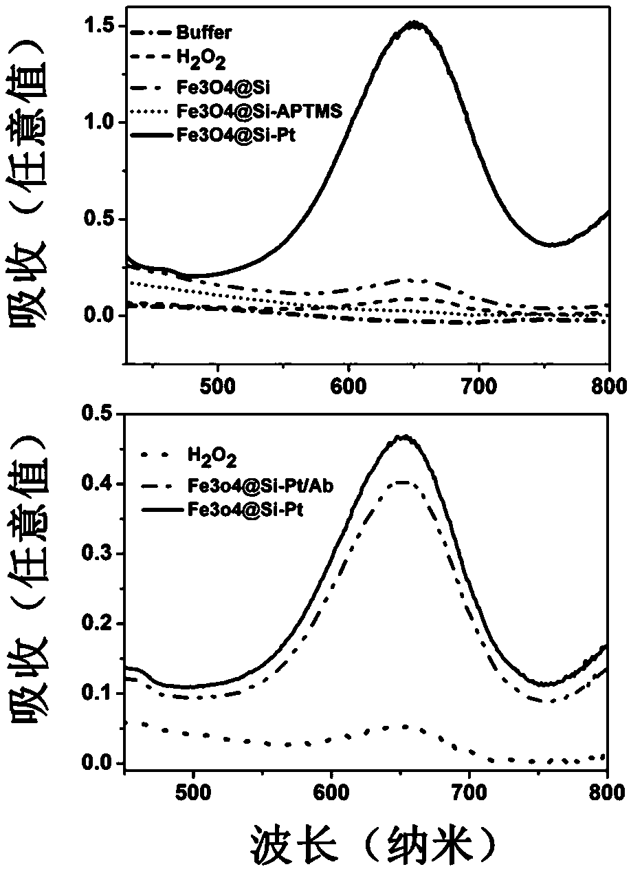 Nano-bioprobe for detecting pathogenic bacteria and preparation method thereof