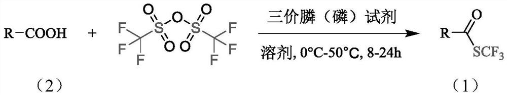 Synthesis method of trifluoromethyl thioester compound