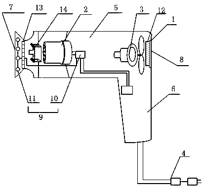 Intelligent temperature-control-type hair dryer