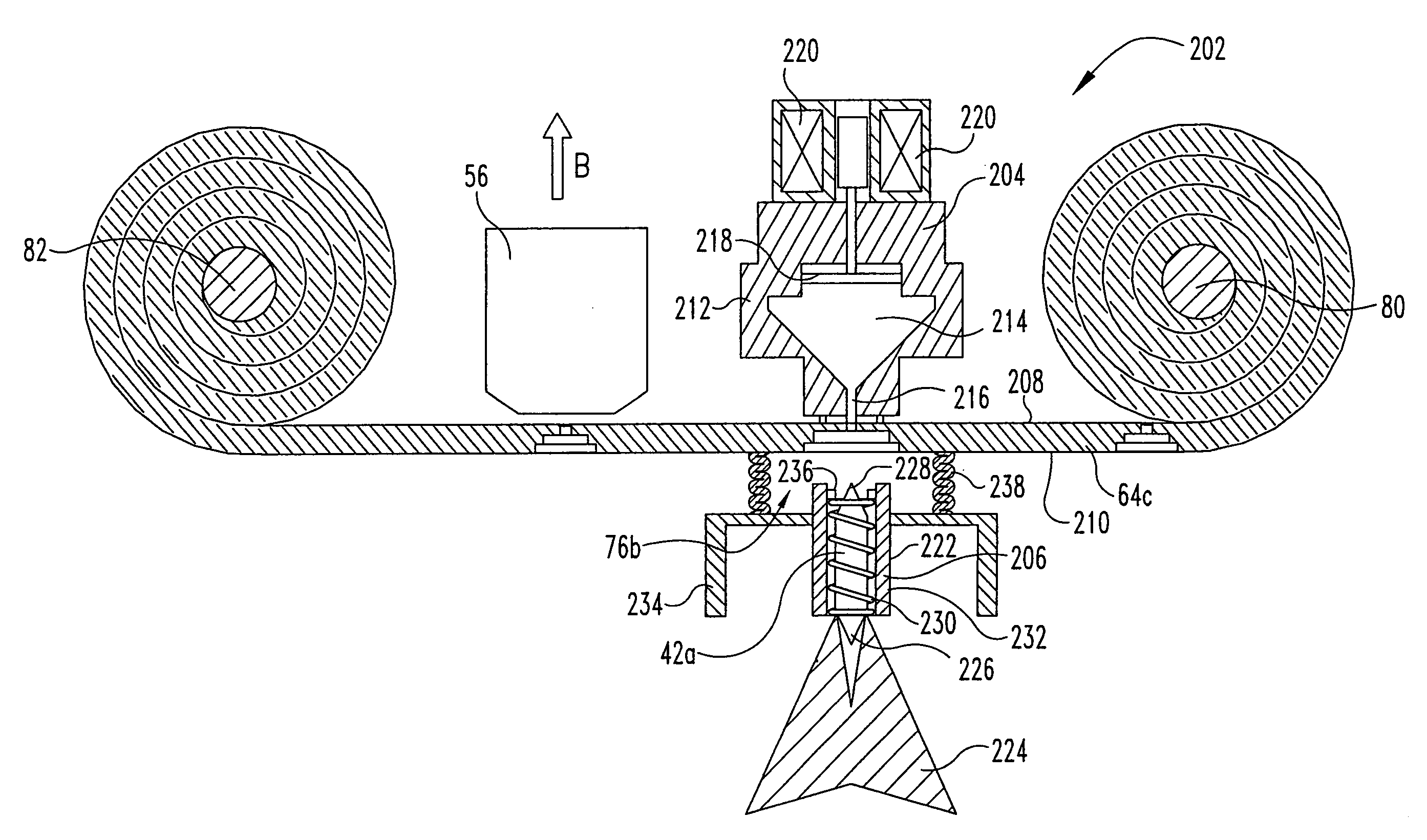 Test media cassette for bodily fluid testing device