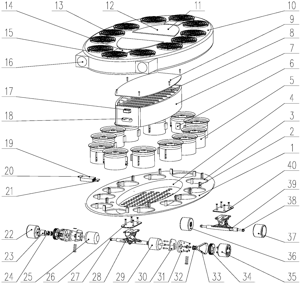 An intelligent mobility tool based on wind suspension propulsion and ground sliding