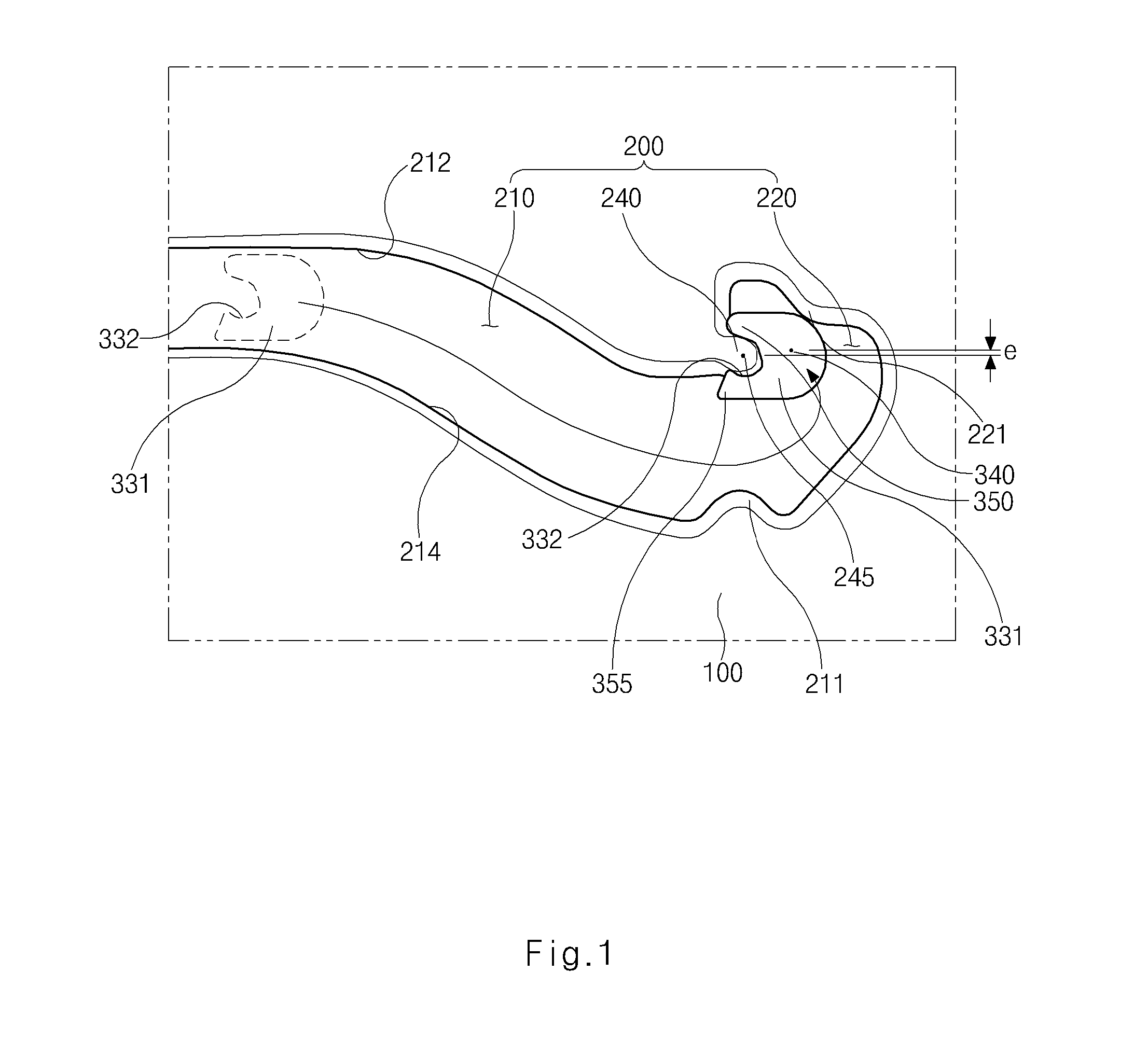 Auto return structure of luggage room screen