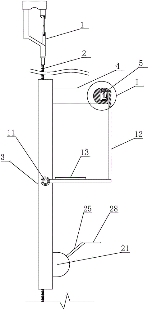 Electric power climbing safety protection device