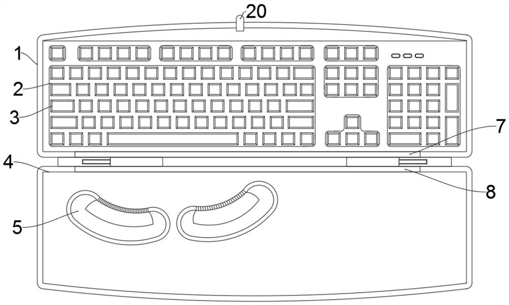 Composite computer input keyboard