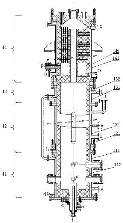 Thermal concentration system for dilute brine based on hydrogen chloride synthesis