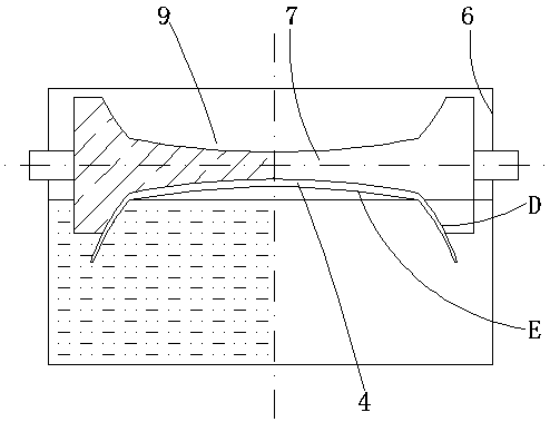 Adhesive immersed waterproof roll laying device