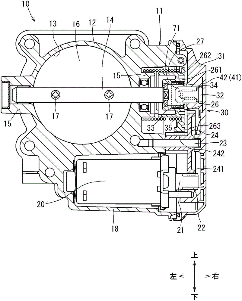 Rotation angle detection device