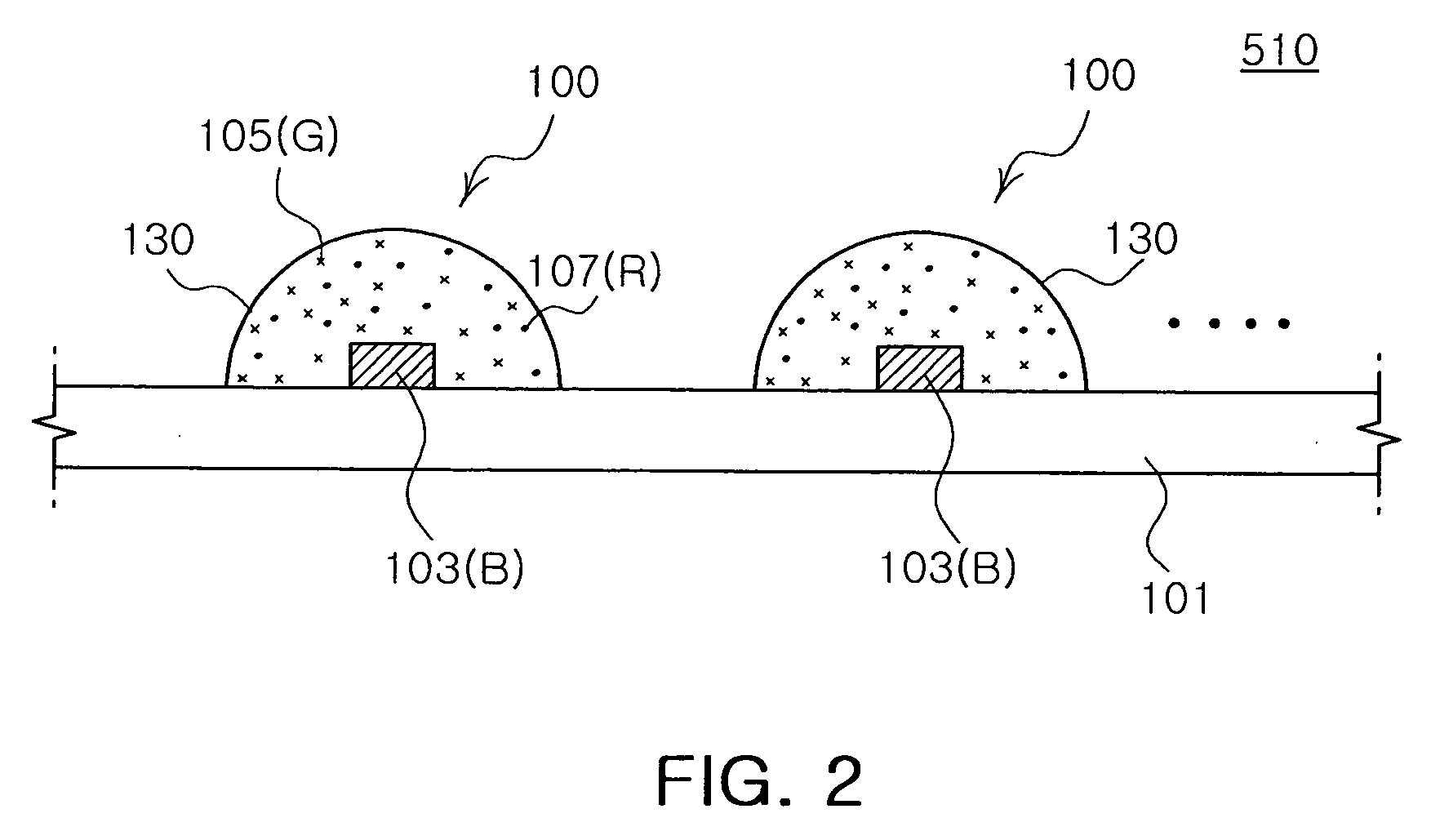 White light emitting device and white light source module using the same