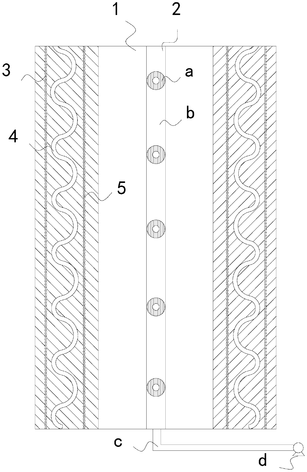 A kind of sewage pipe used in hospital engineering to reduce the degree of water pollution