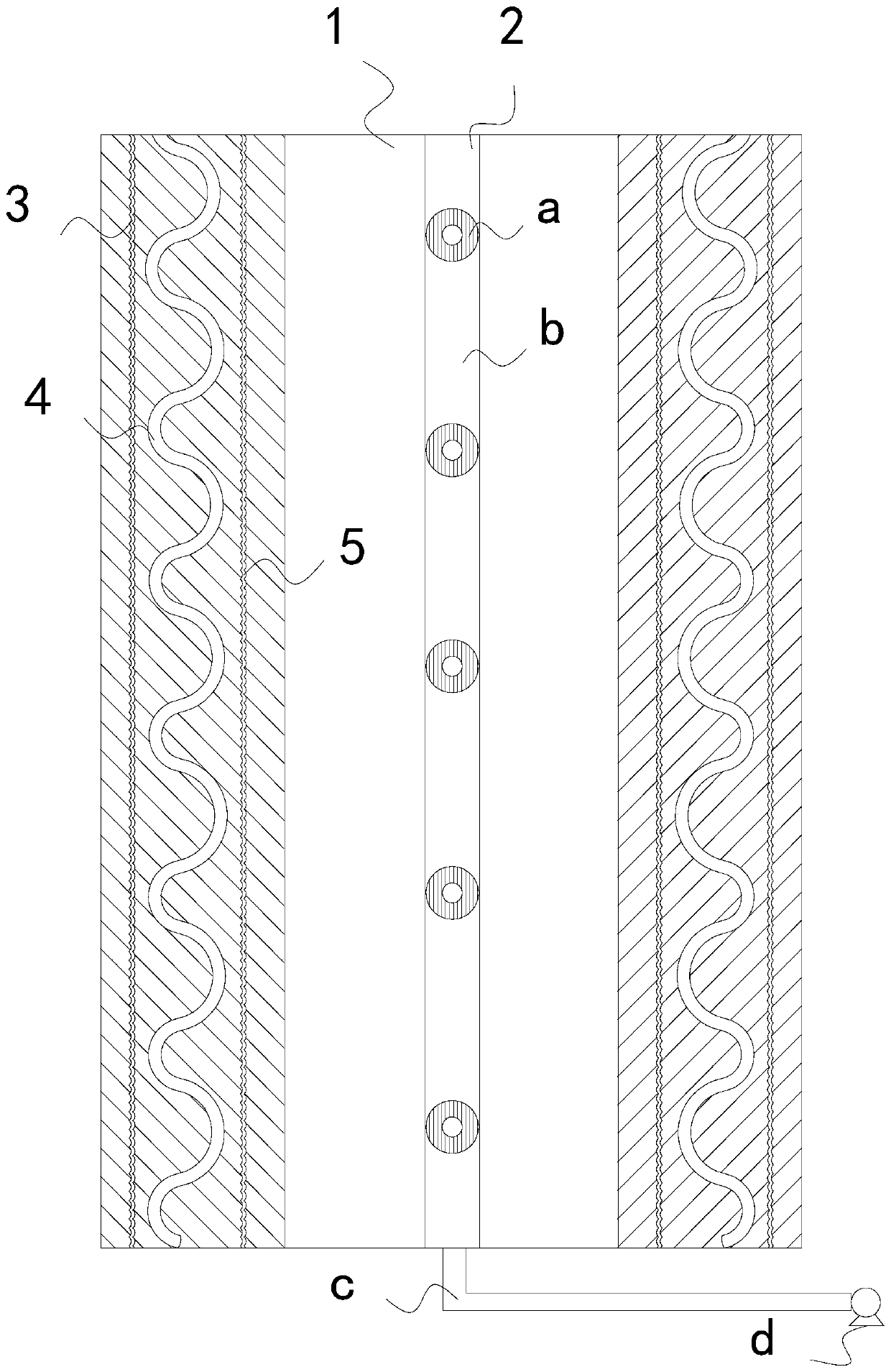 A kind of sewage pipe used in hospital engineering to reduce the degree of water pollution