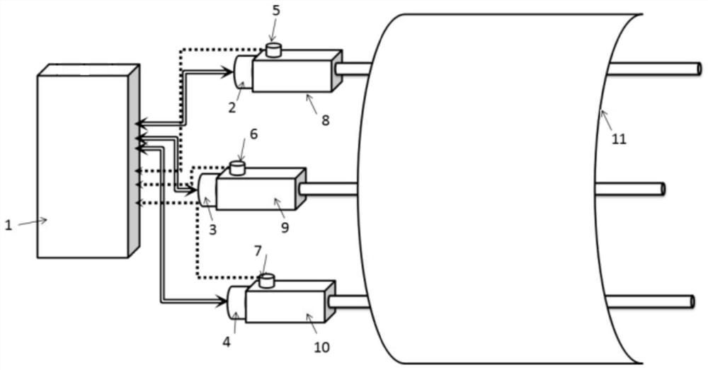 Actuation control method of reverse thrust actuation device